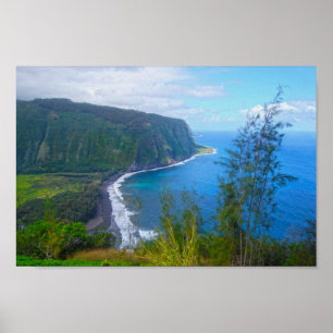 Póster Waipio Valley Lookout, Hawaii, Print