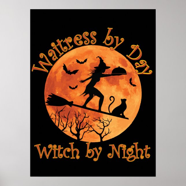 Póster Waitress by Day Witch by Night (Frente)