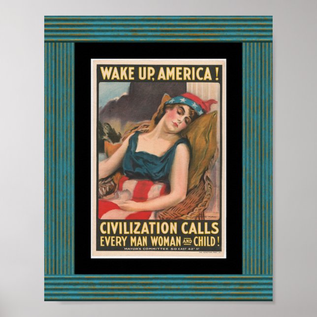 Póster Wake Up America Poster (Frente)