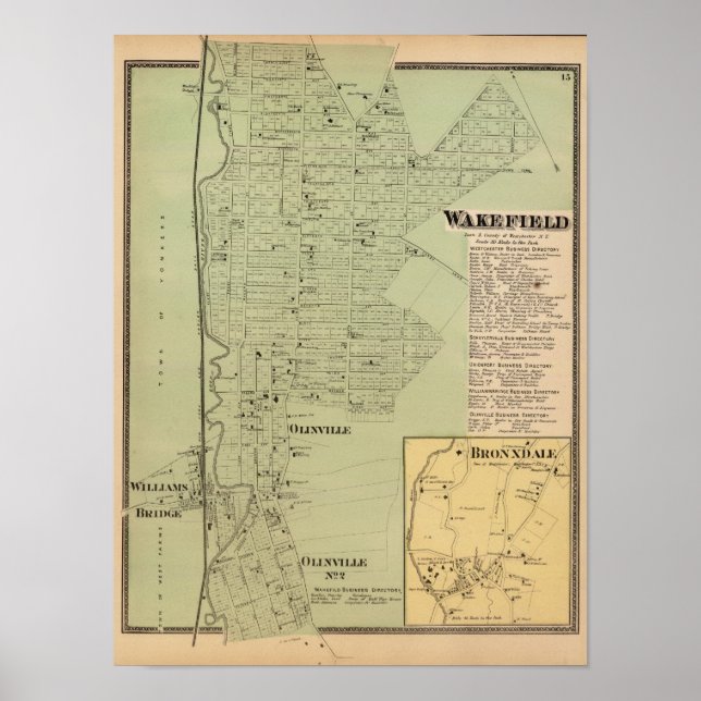 Póster Wakefield, Bronxdale (Frente)