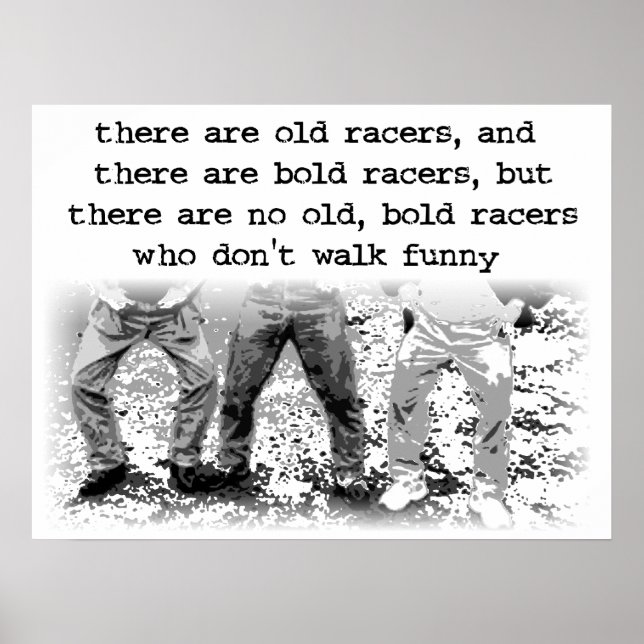 Póster Walk Funny Dirt Bike Motocross Poster (Frente)