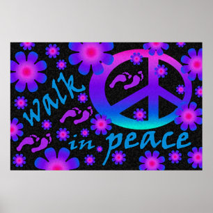Póster Walk in Peace Poster