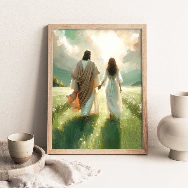 Póster Walk With Me Jesus _ Christian Wall Art _ Jesus Wa (Subido por el creador)