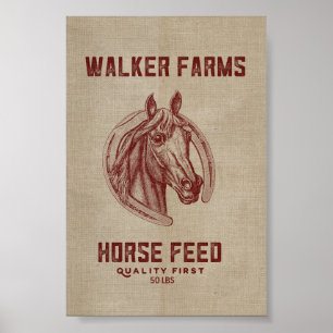 Póster Walker Farms Horse Feack