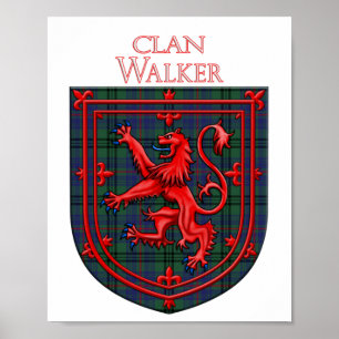 Póster Walker Tartan Scottish Plaid Lion Rampant