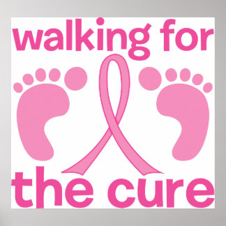 Póster Walking For The Cure