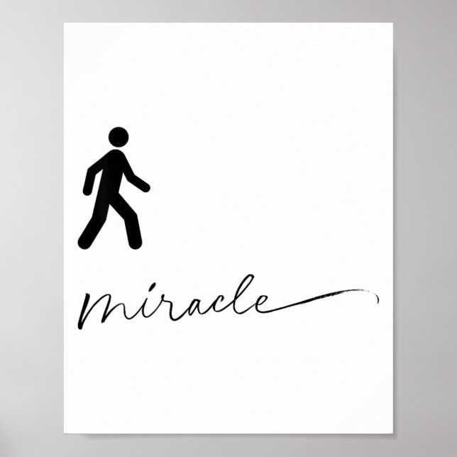 Póster Walking Miracle Apparel  (Frente)