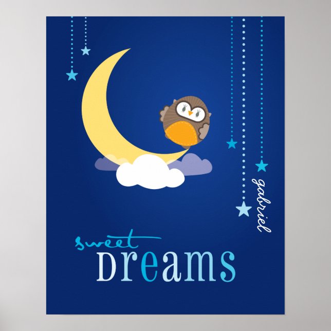 Póster WALL ART :: búho - dulces sueños 2 (Frente)