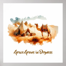 Póster Wall art- Desert Painting