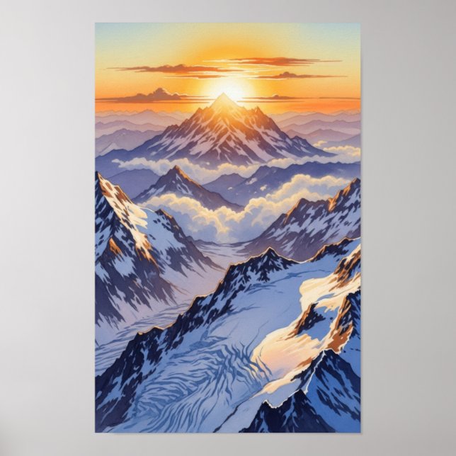 Póster Wall art. Icebergs (Frente)