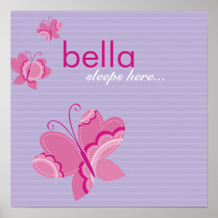 Póster WALL ART : mariposa flútera 3