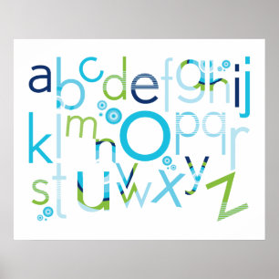 Póster WALL ART :: TIPOGRAFÍA - alfabeto moderno 6