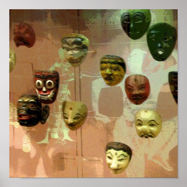 Póster Wall of Masks CB (Frente)