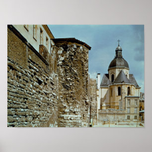 Póster Wall of Philippe Auguste  rue des Jardins