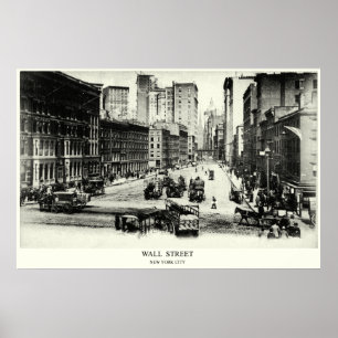 Póster Wall Street 1900