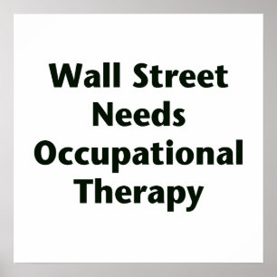 Póster Wall Street necesita terapia ocupacional