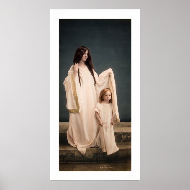 Póster Wallace Nutting cartel de LA MADRE GUARDIANA (Frente)