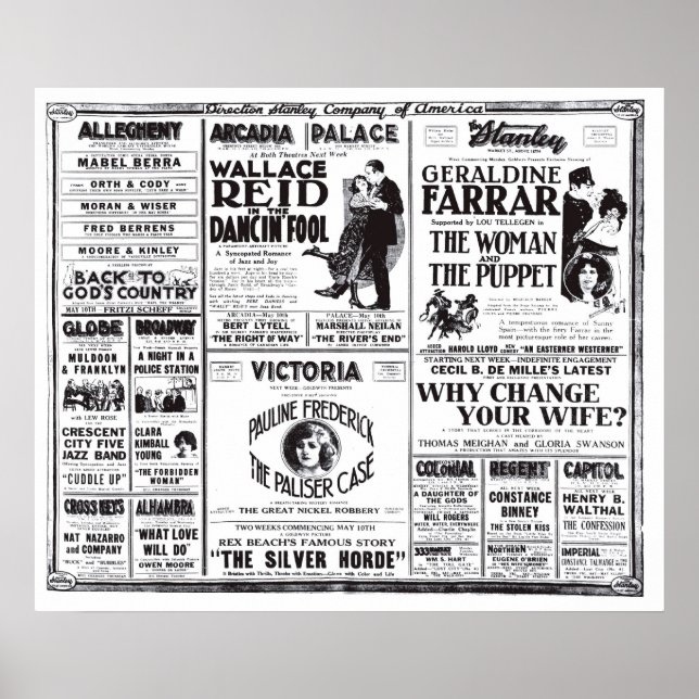 Póster Wallace Reid 1920 poster de películas antiguas (Frente)