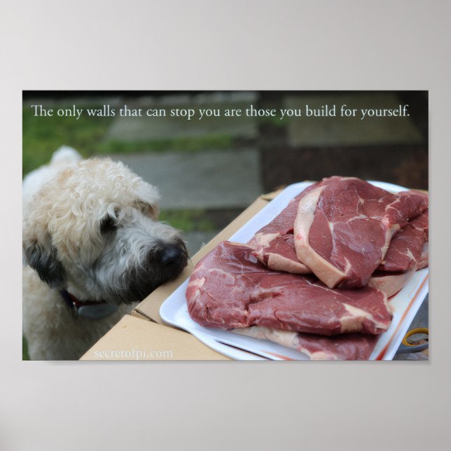 Póster Walls Print - Meat as Motivation (Frente)