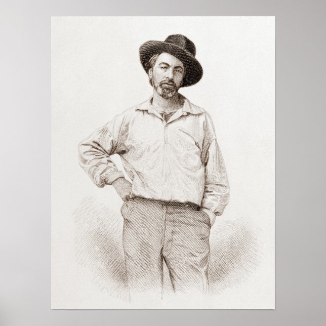 Póster Walt Whitman Engraving (Frente)