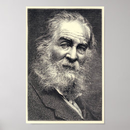 Póster Walt Whitman Engraving, 52 Años