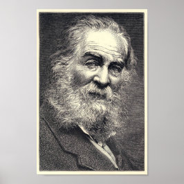 Póster Walt Whitman Engraving, 52 Años
