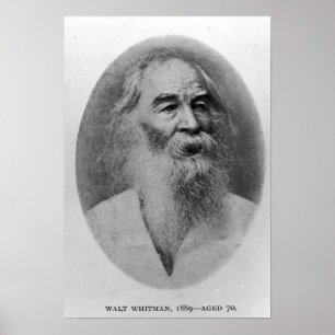 Póster Walt Whitman, photographed in 1889