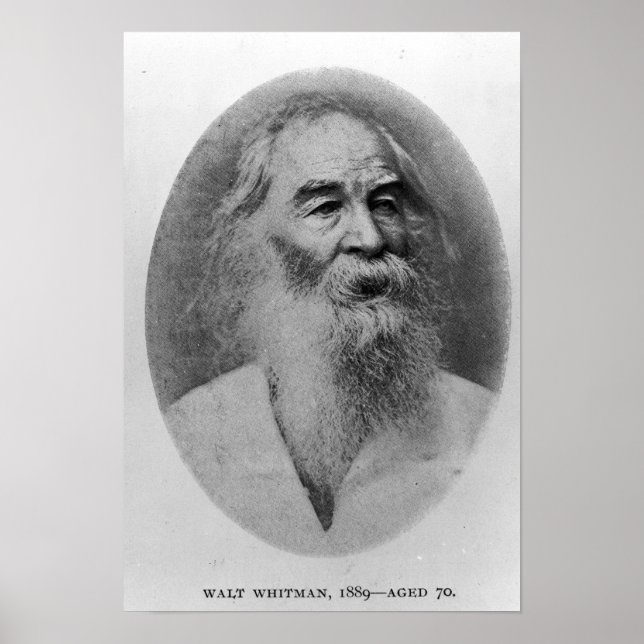 Póster Walt Whitman, photographed in 1889 (Frente)