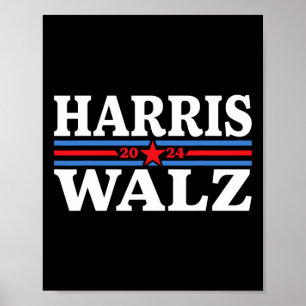 Póster Waltz 2024 Elección Kamala Harris Tim Waltz 2024 4