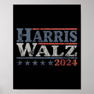 Póster Waltz 2024 Elección Kamala Harris Tim Waltz 2024 5