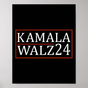 Póster Waltz 2024 Harris 2024 Kamala Harris Por President