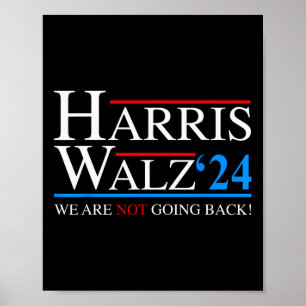 Póster Waltz 2024 Vicepresidente Kamala Harris Tim WAlzhe