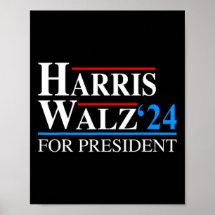 Póster Waltz 2024 Vp Vice Presidente Kamala Harris Tim Wa