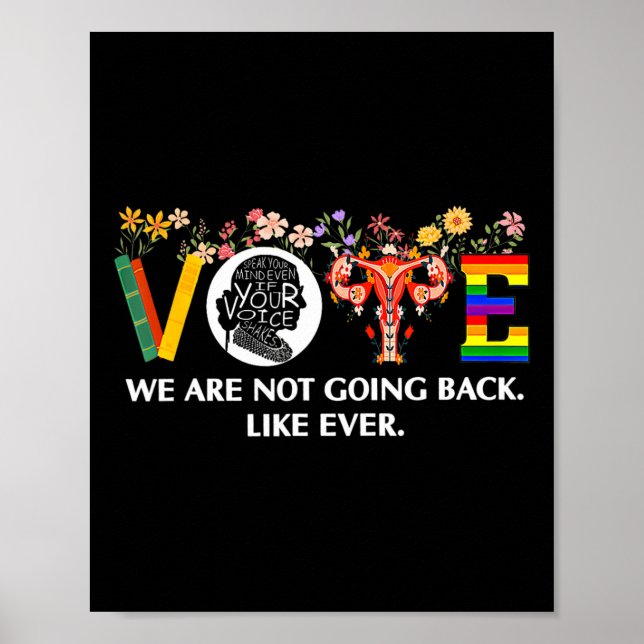 Póster Waltz No Volveremos A Vivir El Voto Feminista (Frente)