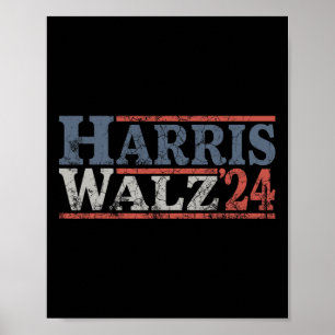 Póster Walz 2024 Elección Kamala Harris Tim Waltz 2024 25
