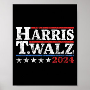Póster Walz 2024 Elecciones Kamala Harris Tim Waltz 2024