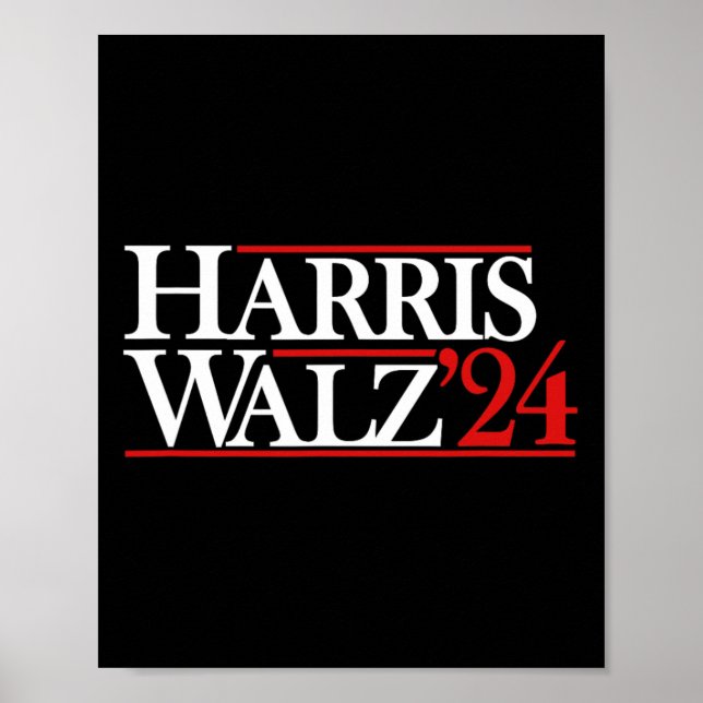 Póster Walz 24 Presidente Kamala 2024 (Frente)