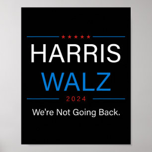 Póster WAlzheimer 2024 Elecciones Kamala Harris Tim W Wal