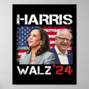 Póster WAlzheimer 2024 Presidente Elección Kamala Harris 