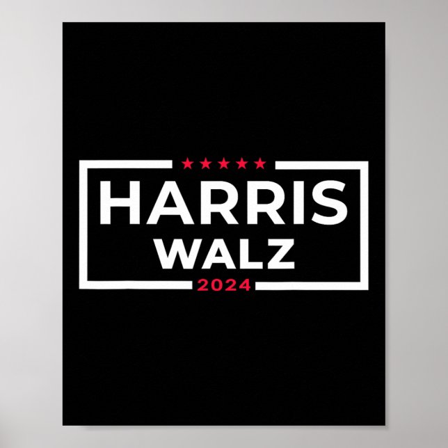 Póster WAlzheimer 2024 Tim W Kamala Harris A Elecciones E (Frente)