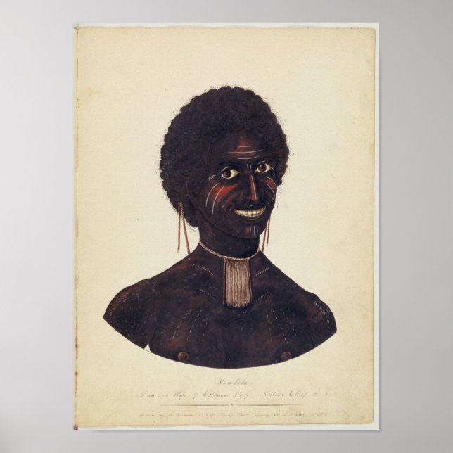Póster Wambela, esposa de Cobbawn Wogi, jefe nativo (Frente)