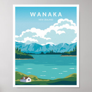 Póster Wanaka Nueva Zelanda