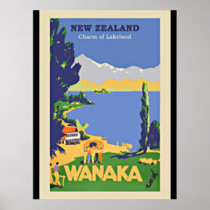 Póster Wanaka, Nueva Zelandia