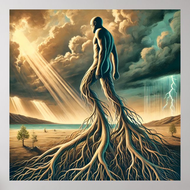 Póster Wanderer arraigado - Una conexión más allá del tie (Frente)