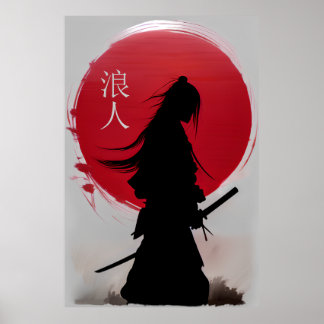 Póster Wandering Ronin Samurai