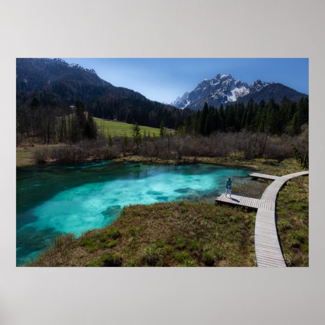 Póster Wanderlust en Zelenci, Eslovenia (Frente)