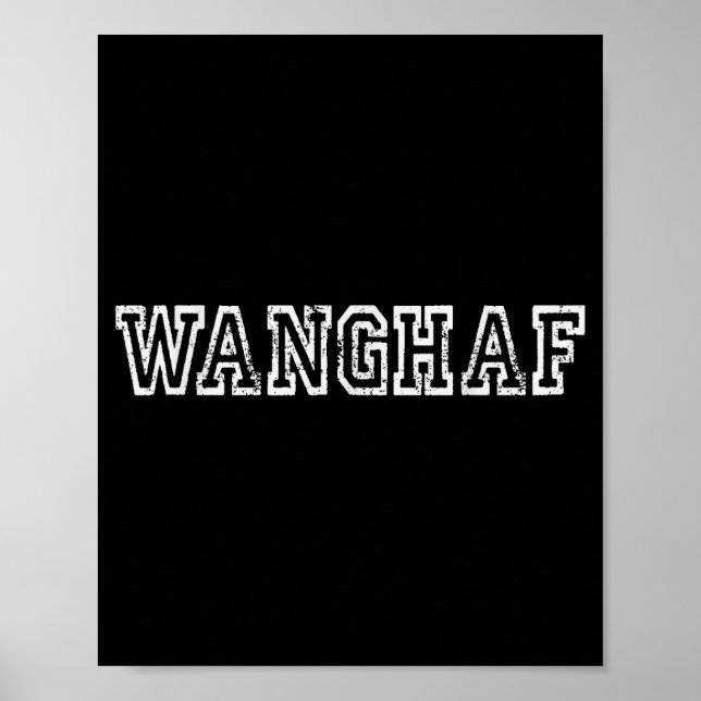Póster Wanghaf Shirt – Bold Minimalist Streetwear Graphic (Frente)