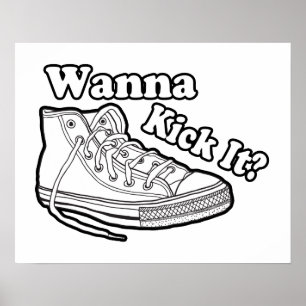 Póster Wanna Kick It Sneakers
