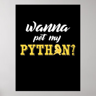 Póster Wanna Mascota My Python