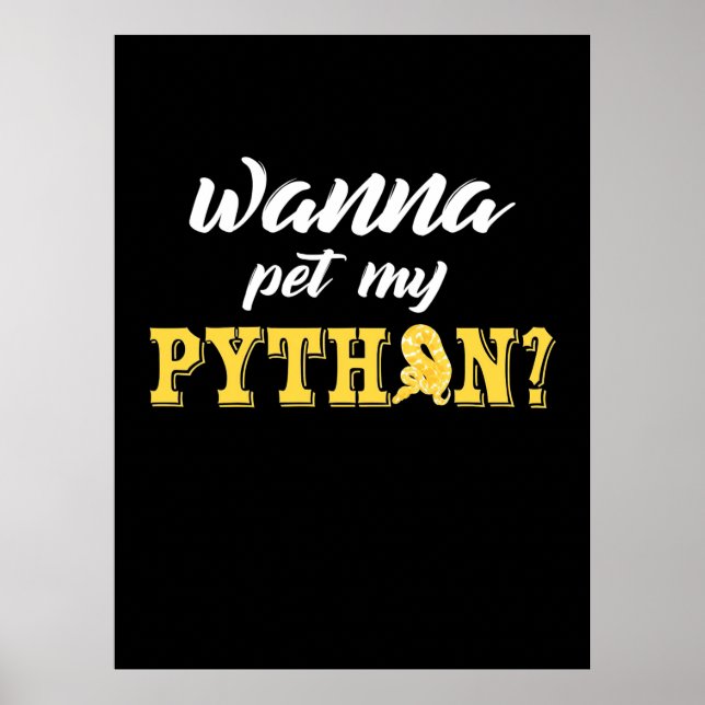 Póster Wanna Mascota My Python (Frente)